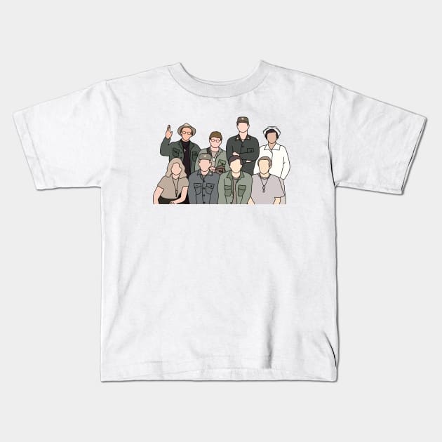 m*a*s*h Kids T-Shirt by aluap1006